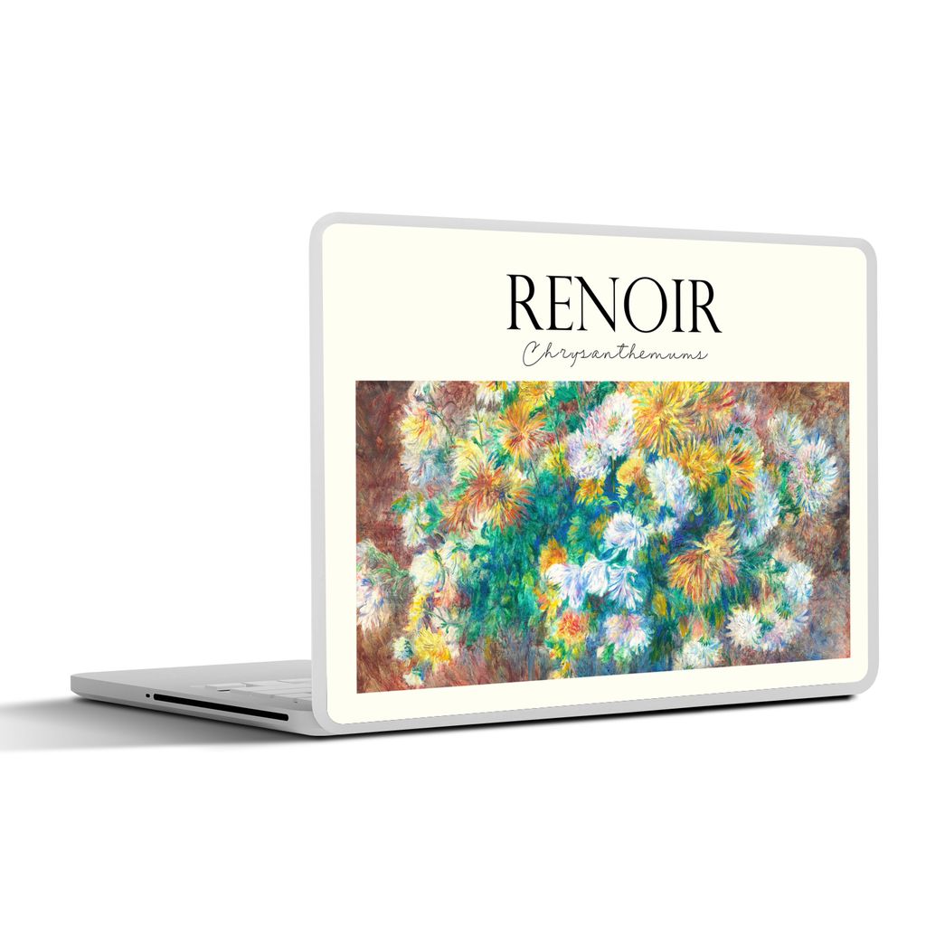 MuchoWow Laptop Aufkleber Sticker Cover Gemälde - Renoir - Blumenstrauß 40x30 cm - Laptop Dekoration - Selbstklebend