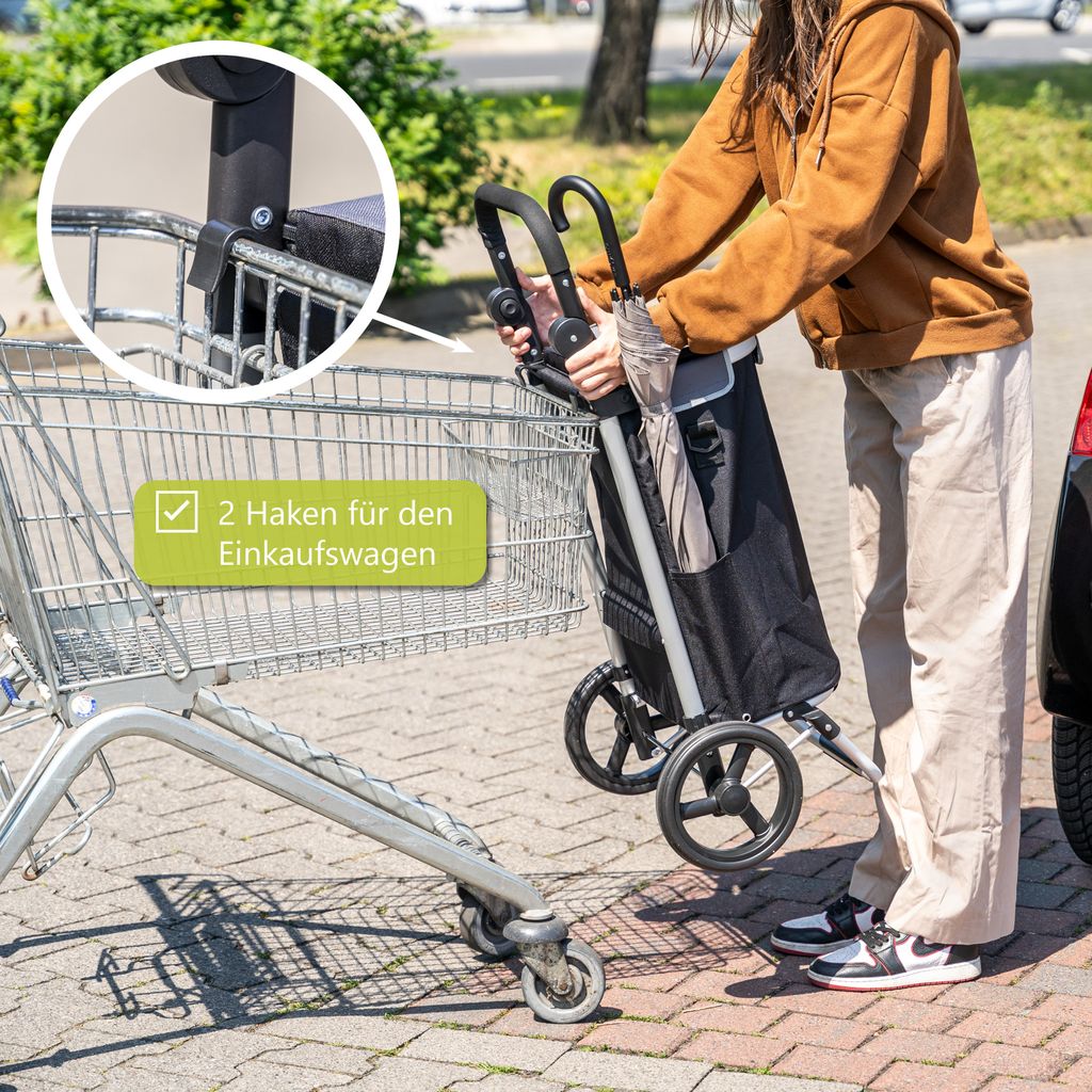 bremermann Einkaufstrolley JEEBEL faltbar schwarz Produktbild 5