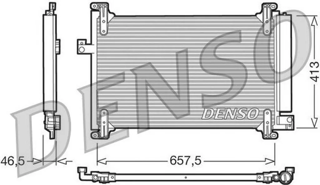 Condenseur de Clim avec Sécheur pour Multipla - Qualité DENSO DCN09083