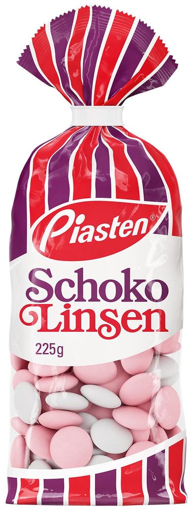 Piasten Schoko Linsen 225g Produktbild 