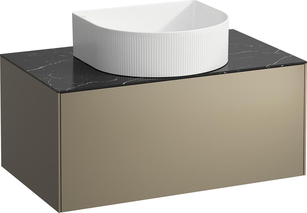 LAUFEN SONAR Schubladenelement, 1 Schublade, passend zu Waschtisch-Schalen 812340, 812341, 812342, 812343, Ausschnitt mittig für den Waschtisch, H...