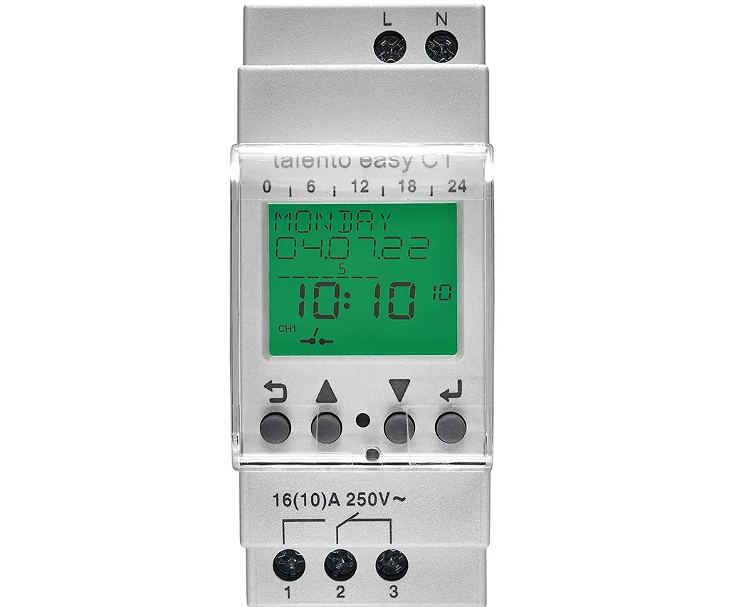 GRÄSSLIN talento Easy C1 Astro Horloge numérique 03.61.0002.1 pour rail DIN