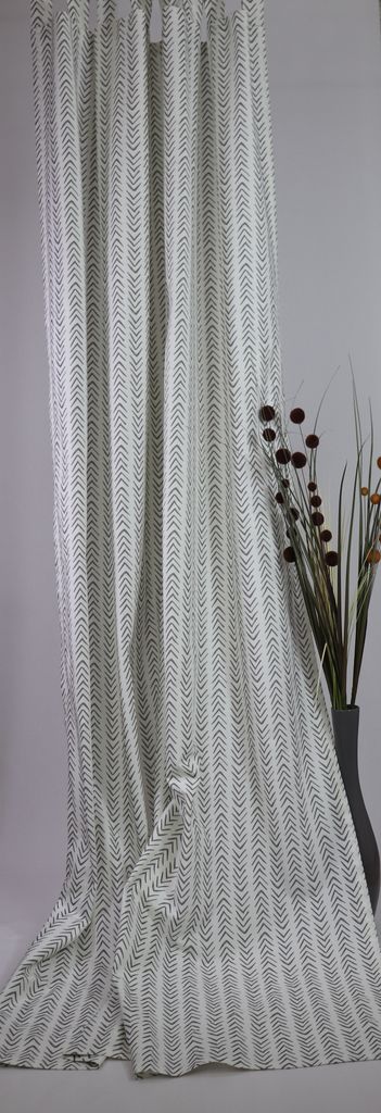 Homing Schlaufenschal Jag Vorhang Ethnolook Schwere Qualität Blickdicht 140 x 255 (BxH)cm ecru- taupe