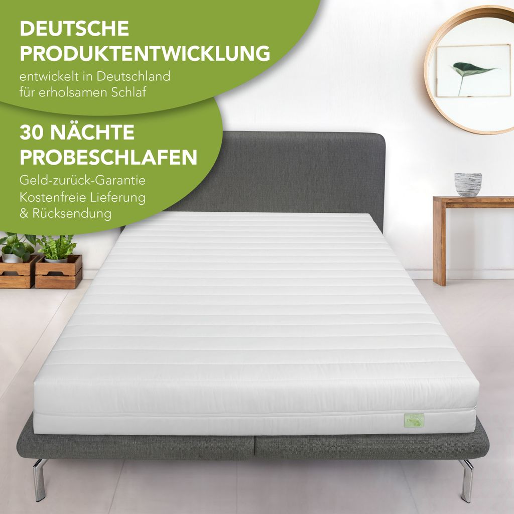 Ergonomische 7-Zonen Kaltschaummatratze | 100 x 200 cm | Produktbild 2