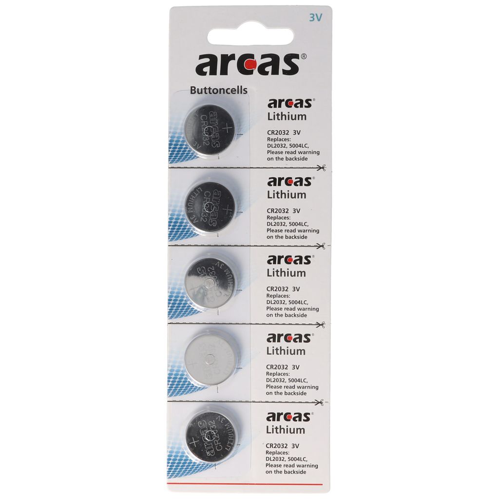 5 piles lithium CR2032 Image du produit 