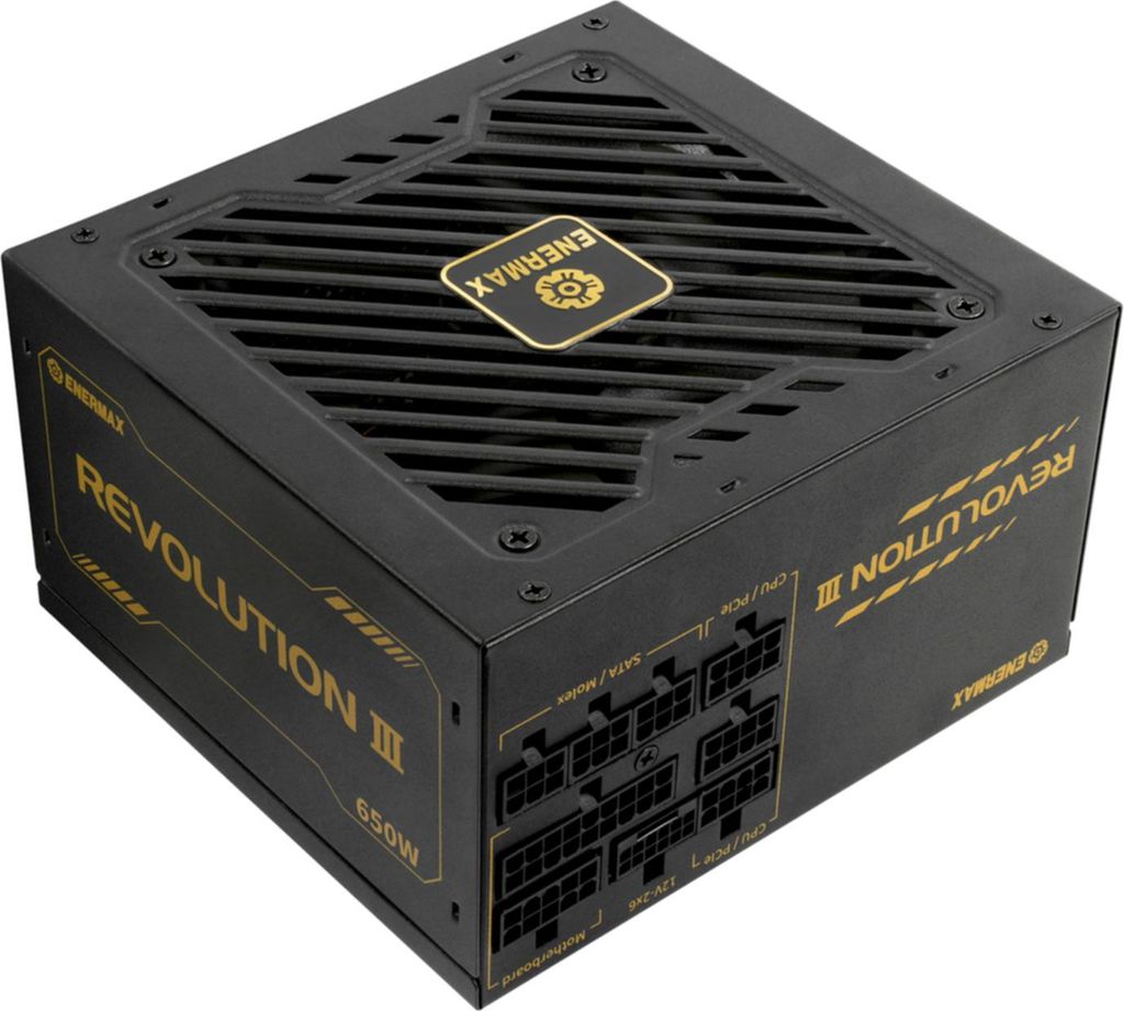 Enermax REVOLUTION III 650W, PC-Netzteil, (1x 12-Pin High Power GPU