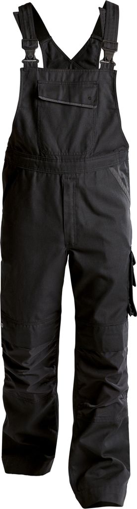 DASSY Bolt Canvas Arbeitslatzhose mit Kniepolstertaschen SCHWARZ/ANTHRAZITGRAU Gr.62