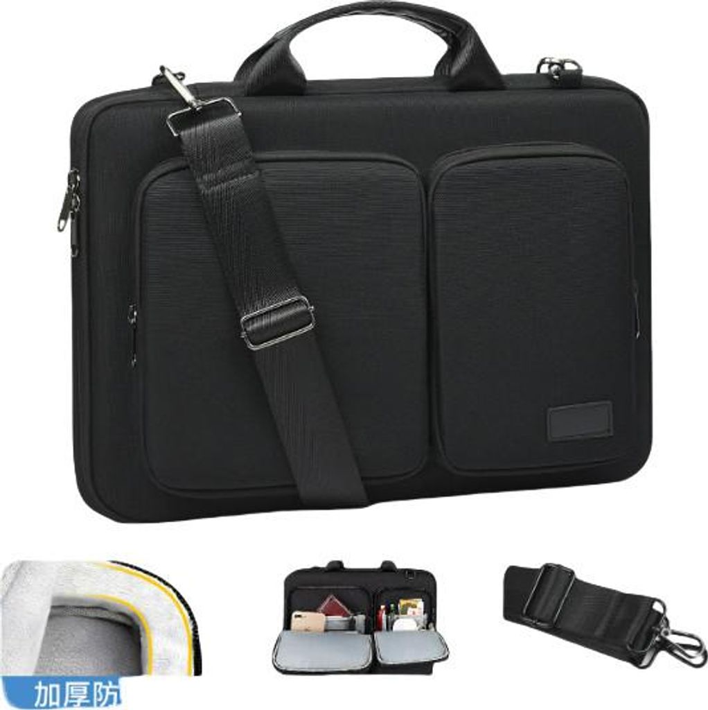 INF Schlanke 15,6-Zoll-Laptoptasche für Apple MacBook - Schwarz