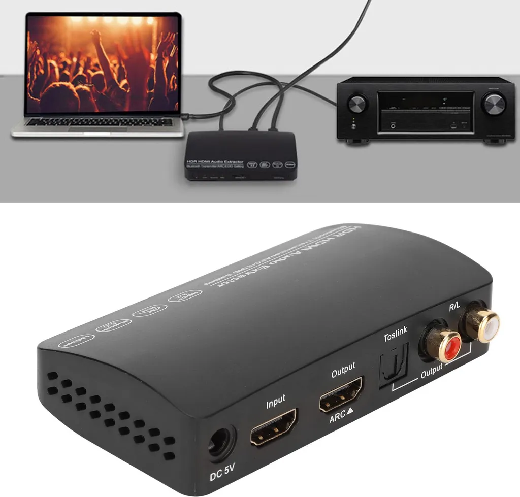 Extracteur Audio 4K HDR avec Bluetooth 5.0 Synchrone pour PC et Console - 2