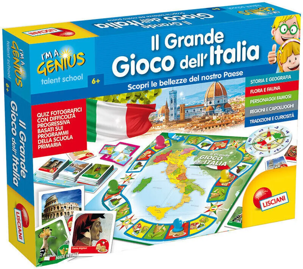Petit Génie Le Grand Jeu de l'Italie - Jeu de société éducatif complet