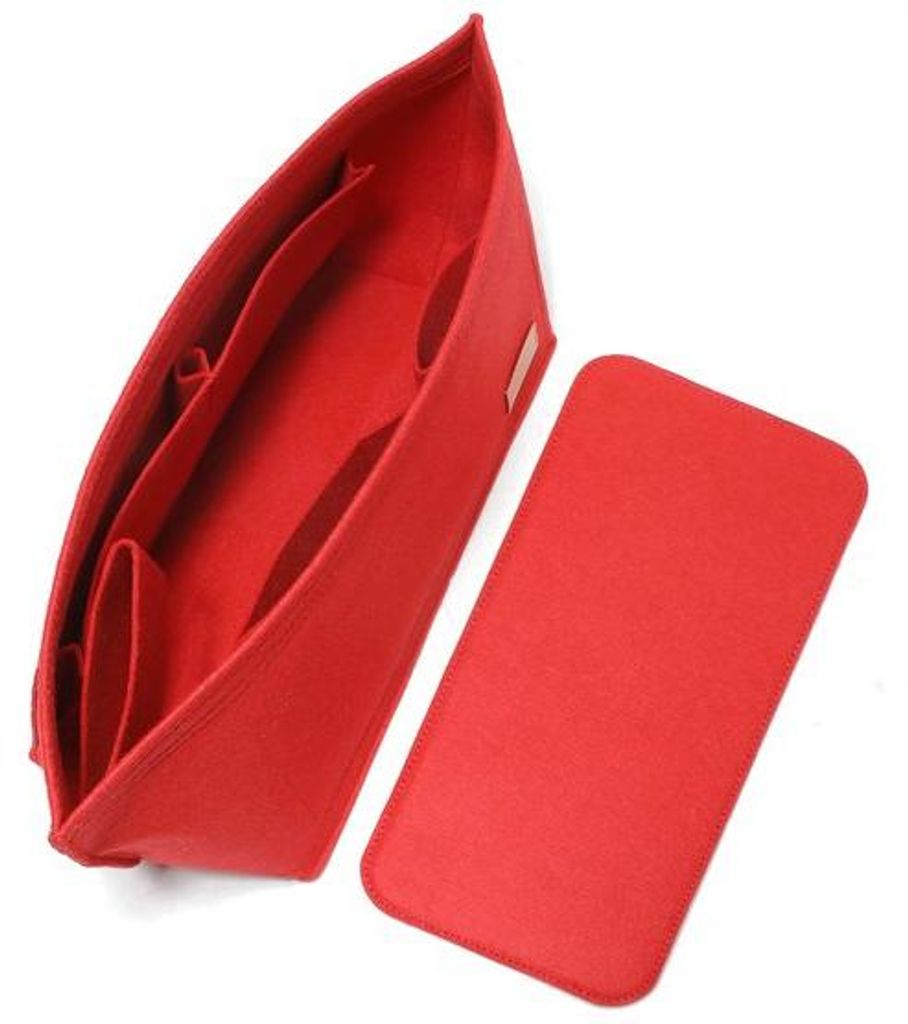 Organizer für große Tote Bag mit Ritsvak, für Speedy und Neverfull MM, rote L-Combo-Version
