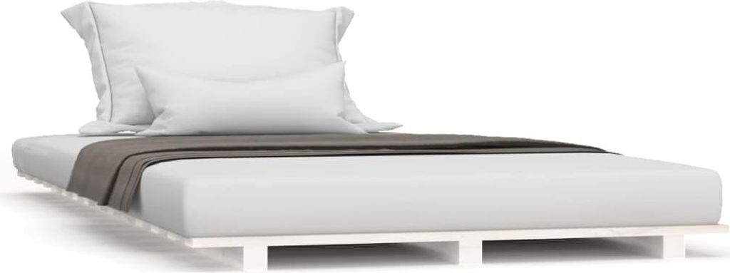vidaXL Postel z masivu bílá 90x200 cm Borovice Obrázek produktu 