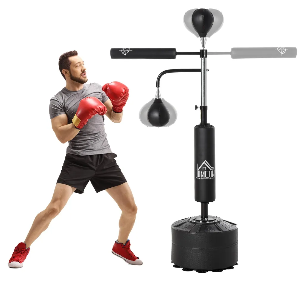 Améliorez vos réflexes avec ce sac de frappe sur pied 4 en 1 multi-fonctions