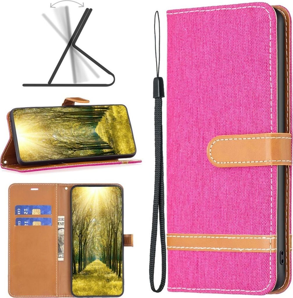 König Design Hülle kompatibel mit Xiaomi 12 Lite Kunstleder Handyhülle - Handy Case Rosenrot