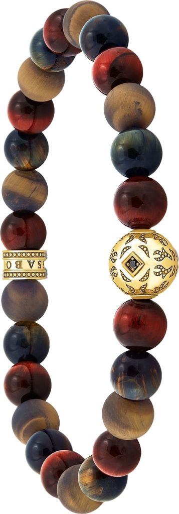 Thomas Sabo A2145-324-2 Beads-Armband  Tigerauge vergoldet, Produktbild 3