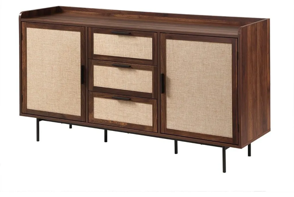 Buffet JETSON 140 cm : Solution Rangement Design pour Salon Encombré