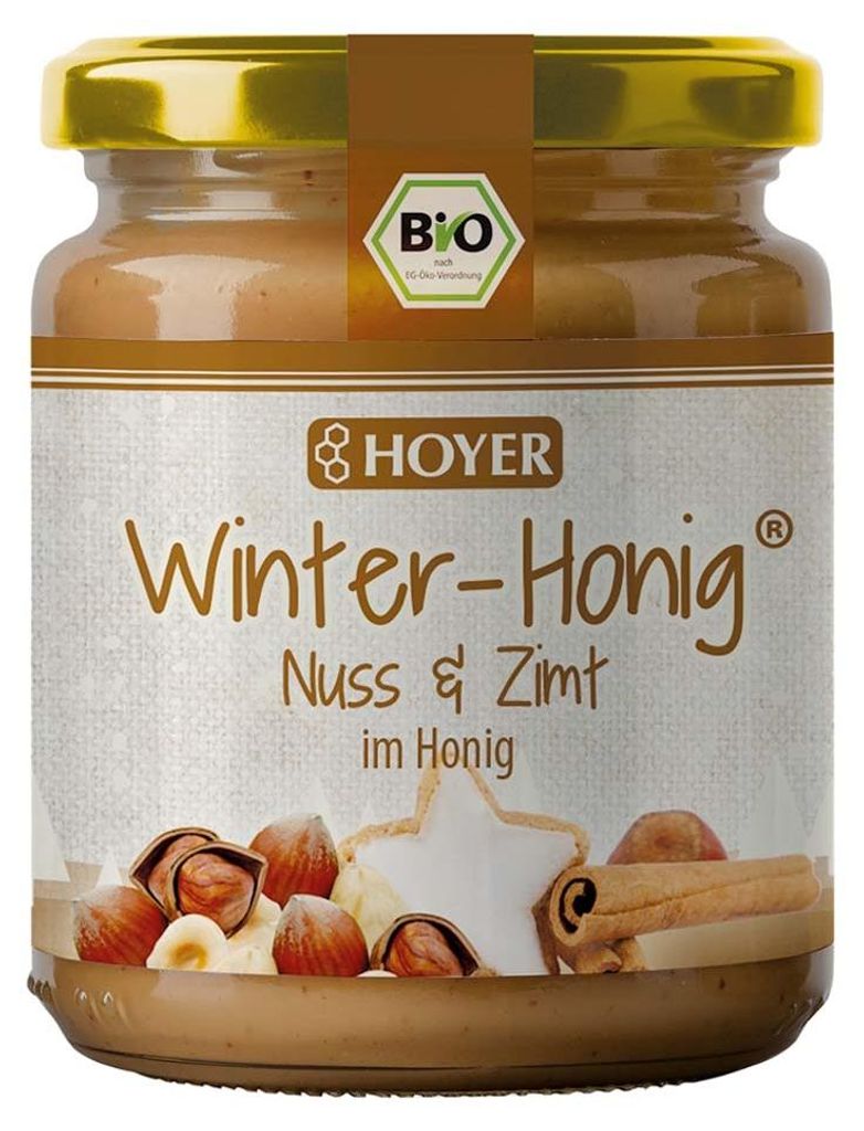 Miele invernale – Noci e cannella, 250g | HOYER Immagine del prodotto 