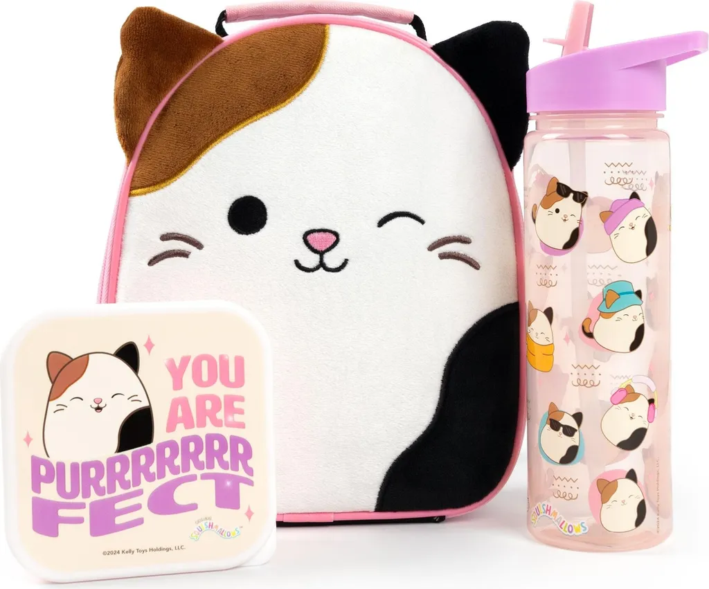 Accessorio Scuola Squishmallows: Set Pranzo e Bottiglia NS8553