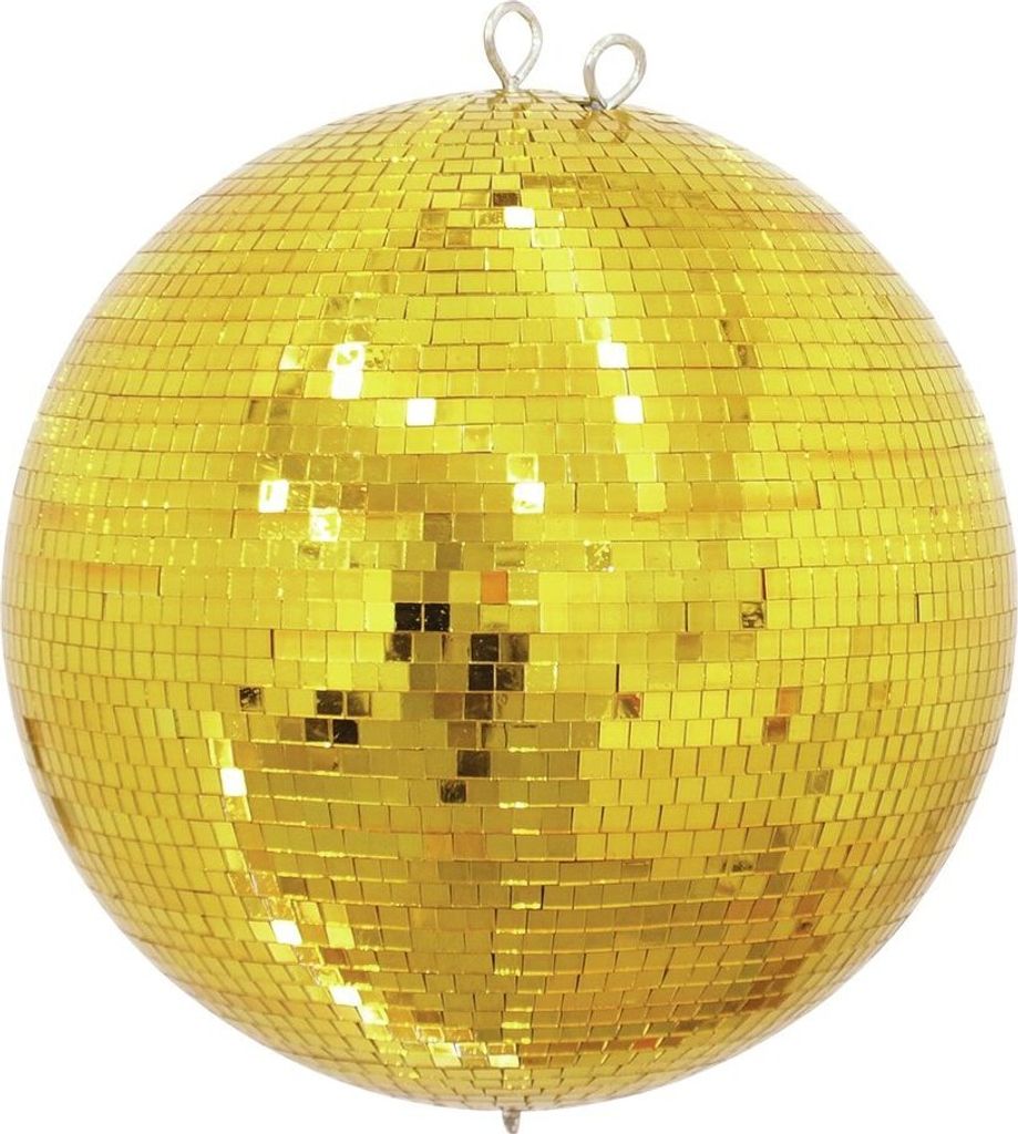 Spiegelkugel 50cm - gold - Safety - Discokugel Echtglas - 10x10mm Spiegel PROFI