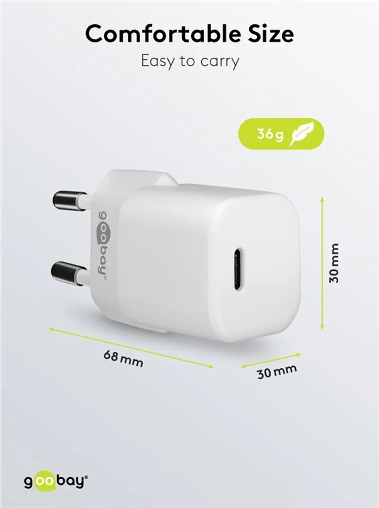 Chargeur rapide iPhone 12 avec câble USB-C vers Lightning 30W blanc
