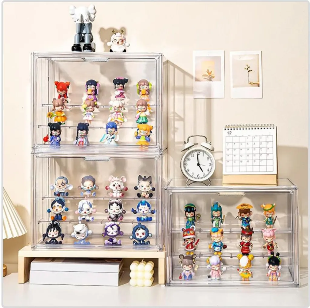 Vitrine d'Exposition Transparente pour Figurines et Objets de Collection - 11
