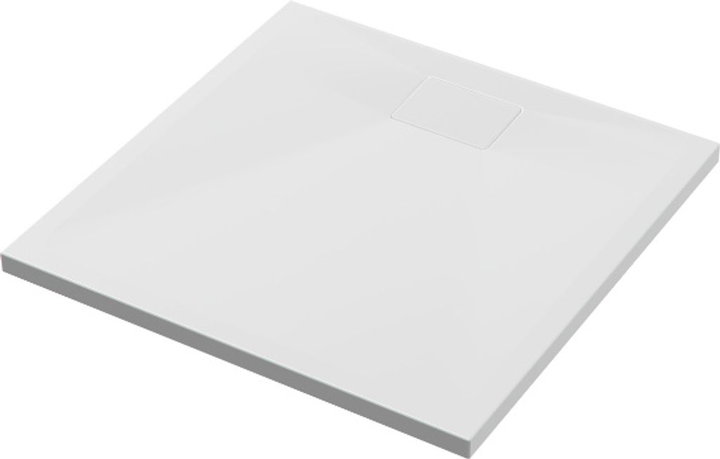 Excellent | Duschtasse Zero - 80x80 cm - Weiß - Minimalistisches Design - Hochwertiger Acryl