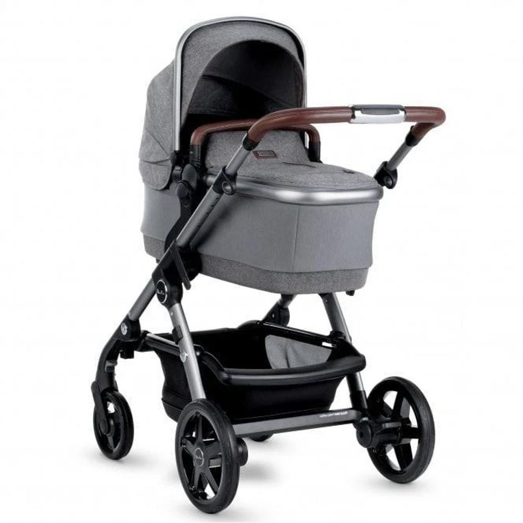 Silver Cross Wave Sportwagenaufsatz und Babywanne Zinc grau