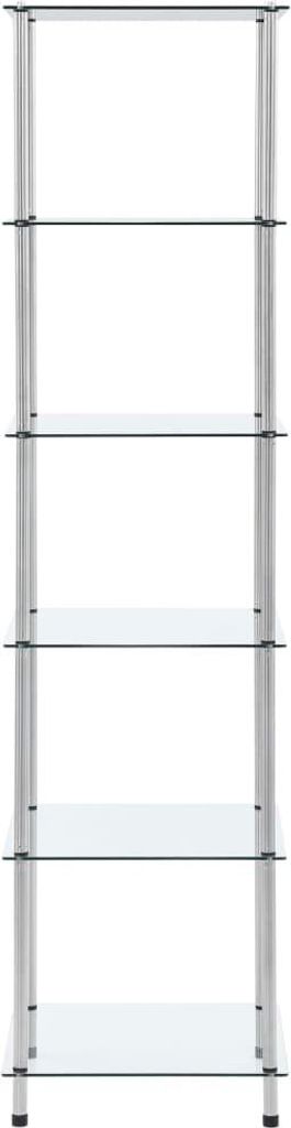 vidaXL Regál se 6 policemi transparentní 40x40x160 cm Obrázek produktu 
