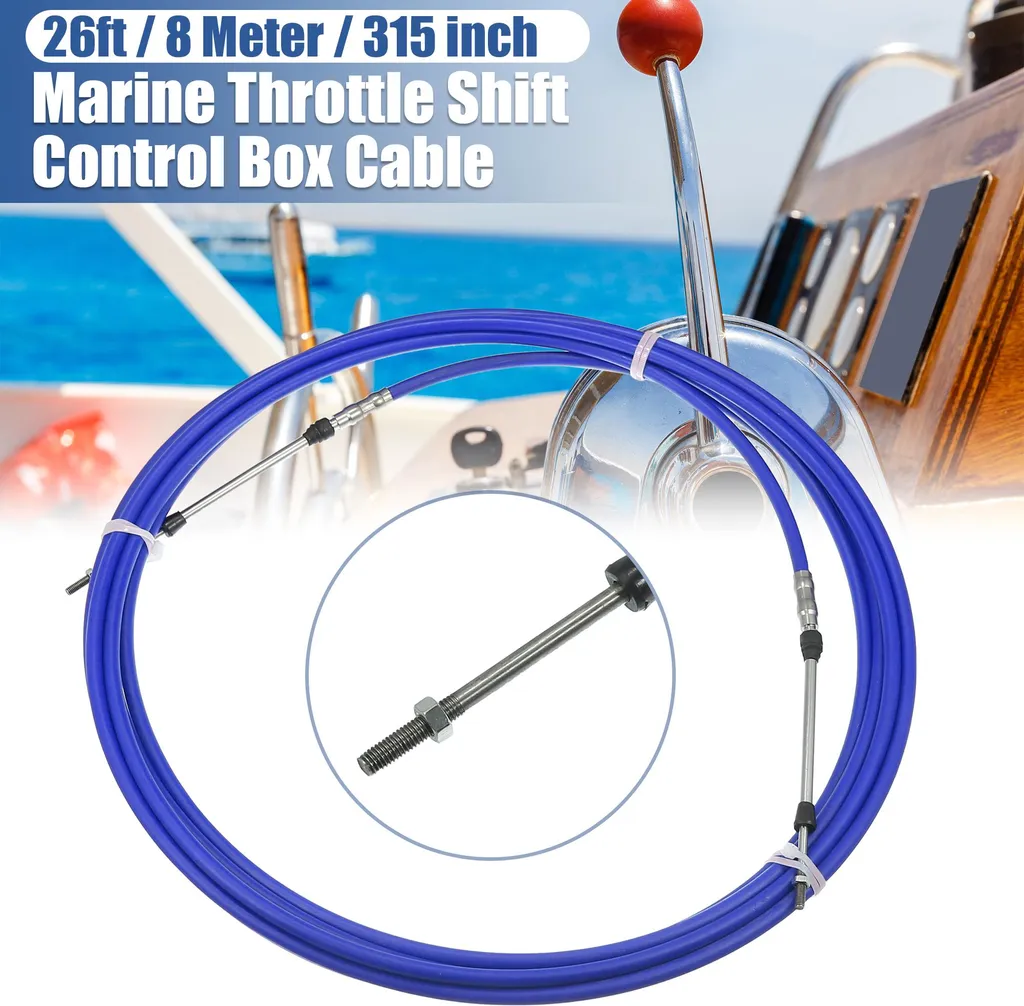 Câble de Gaz Inox 315 Pouces avec Gaine Bleue Renforcée Anti-Friction