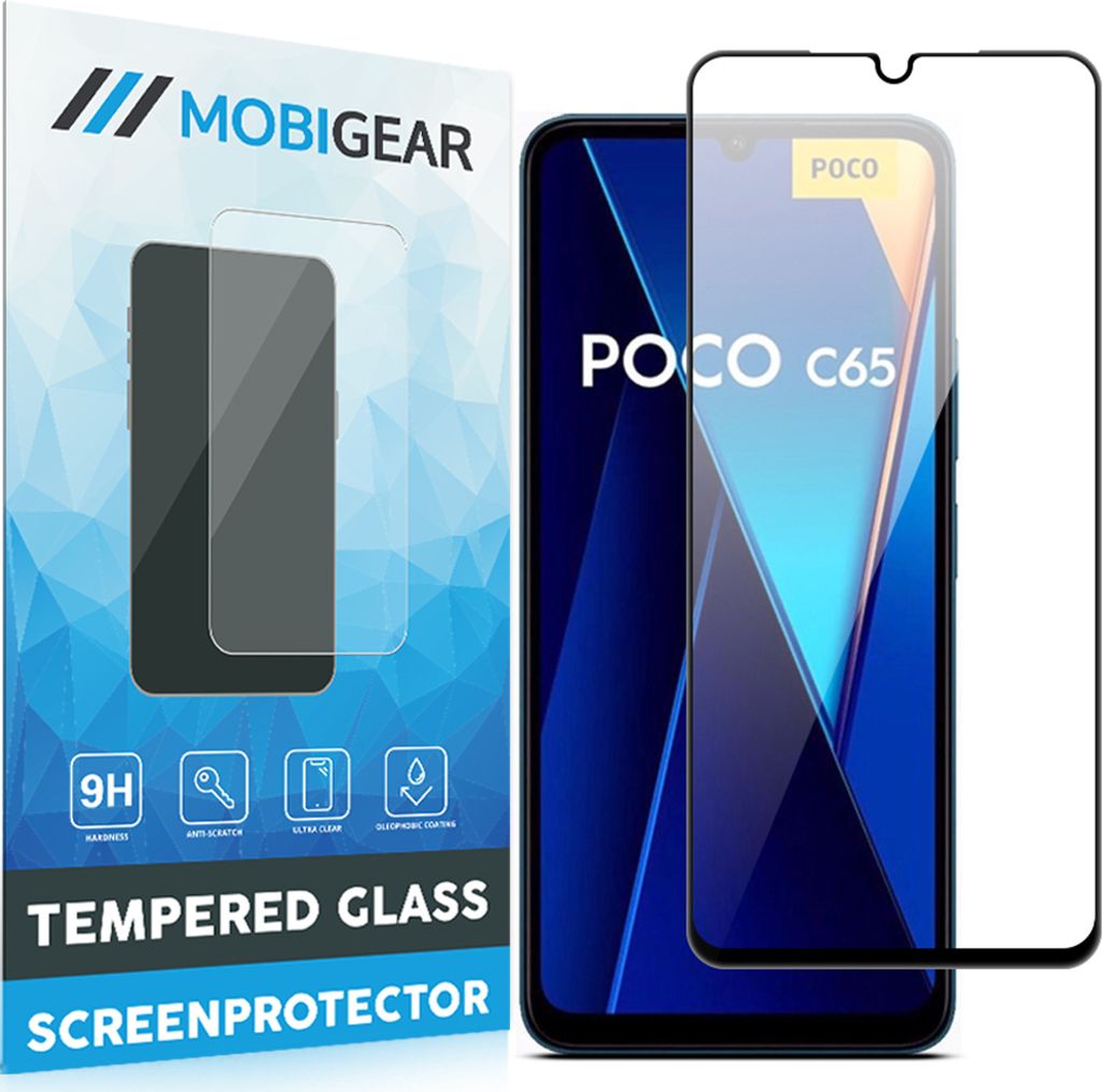 Mobigear Premium  POCO C65 Panzerglas Gehärtetes Glas Produktbild 