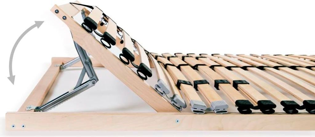 vidaXL Lattenroste 2 Stk. mit 28 Latten 7 Zonen 90x200 cm