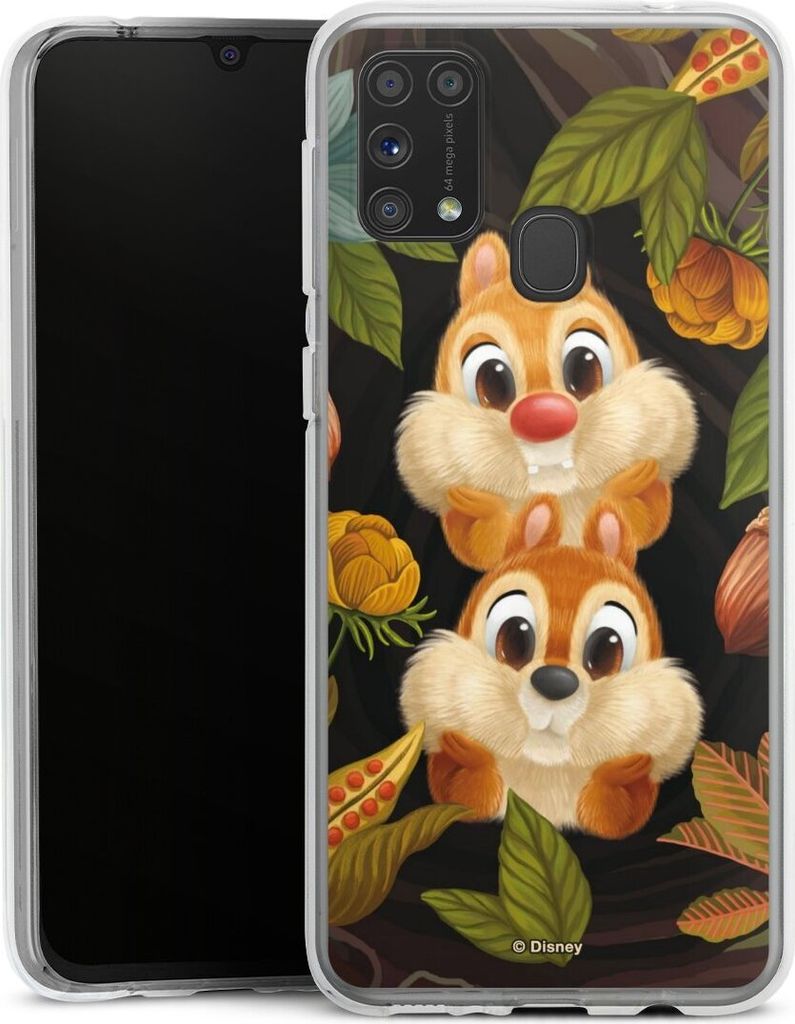 DeinDesign Handyhülle für Samsung Galaxy M31 Silikon Hülle Case Smartphone Schutzhülle Disney Offizielles Lizenzprodukt Chip und Chap