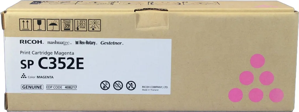Toner Magenta Ricoh 408217 per SP-C352E | Ricambio Originale Garantito - 3