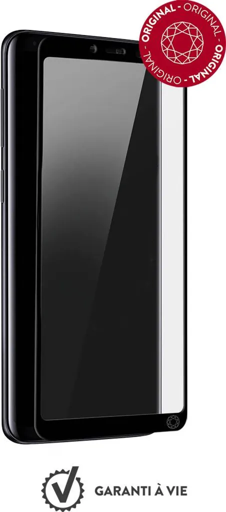 Force Glass FGEVOA9ORIG Protège Écran pour Samsung Galaxy A9 Noir 2,5D