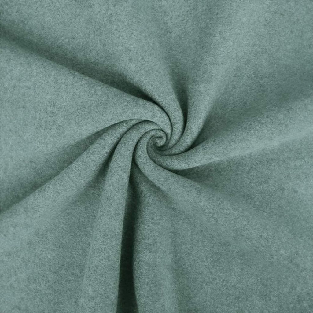 Coupon Fleece-Stoff 100% Baumwolle Tiny - 3m - Eukalyptusgrun | by Craft Loom