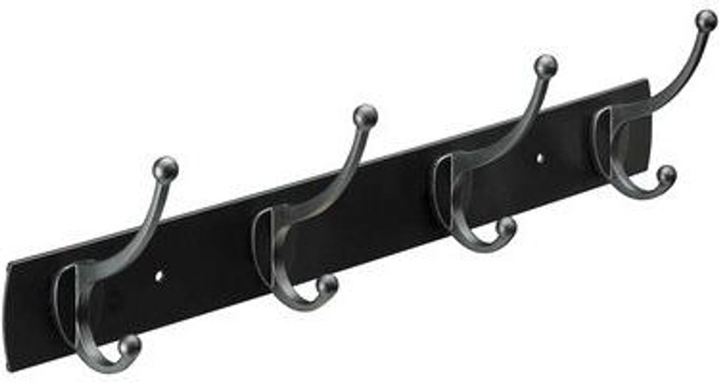 Hettich Hakenleiste Aluminium 4-reihig 11 x 43,5 cm Produktbild 