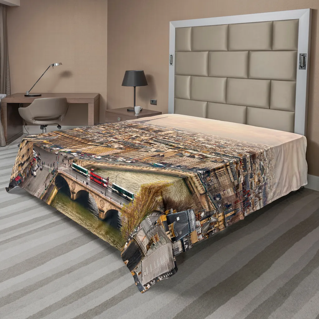 Dormire a Parigi: Lenzuolo ABAKUHAUS Torre Eiffel 244x205 Beige