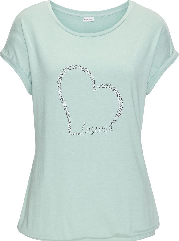 LASCANA Kurzarmshirt mint Größe 44/46