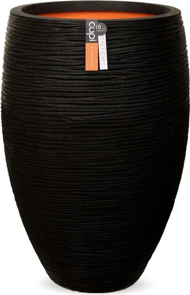 Capi Vase "Nature Rib" Elegant Deluxe 40 x 60 cm Schwarz Produktbild 8