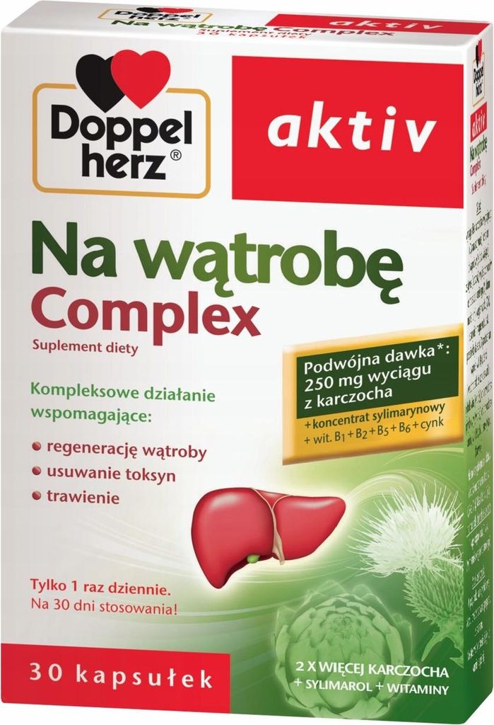 DOPPELHERZ AKTIV Komplex für die Leber 30 Kapseln