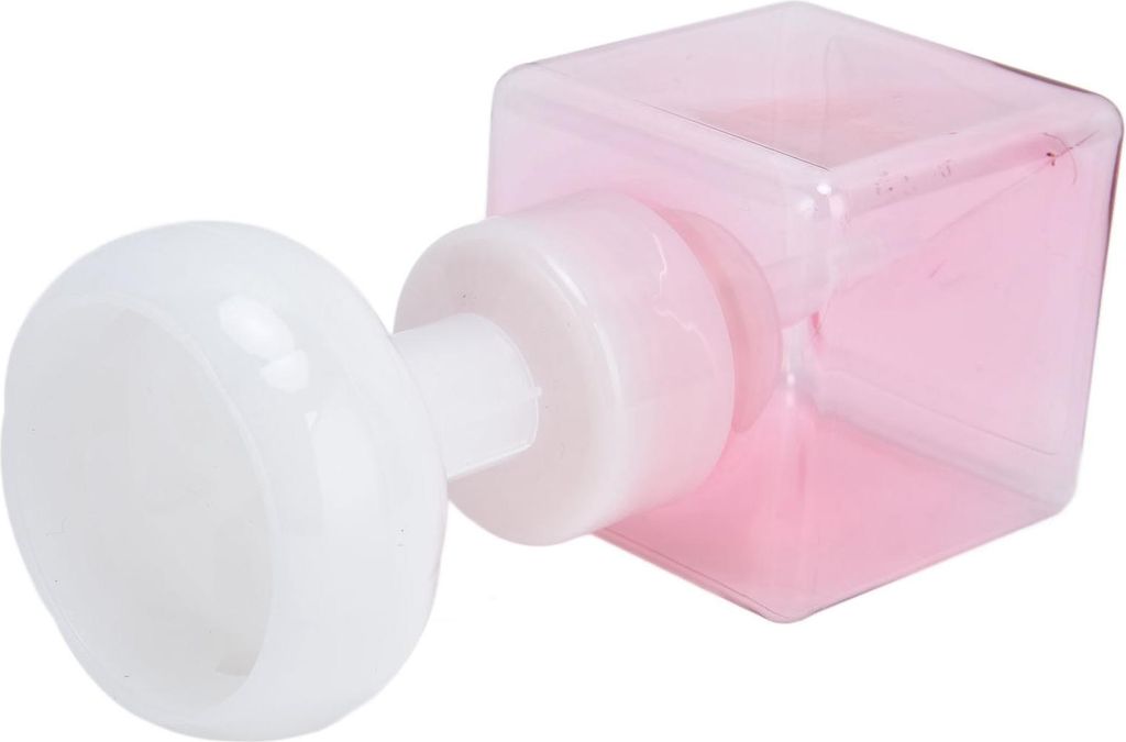 250ml schäumende Flasche PETG Kunststoff Blume Schaumspender quadratische Flaschen für kosmetische VerpackungTransparentes Pulver
