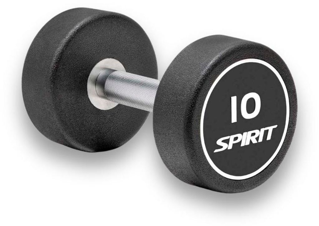 Spirit Fitness Round Rubber Kurzhantel