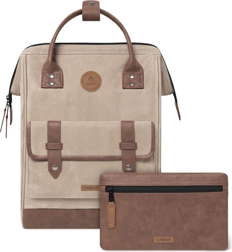 Zaino Cabaïa Rabat Beige 18L - Il Miglior Zaino per Università e Laptop