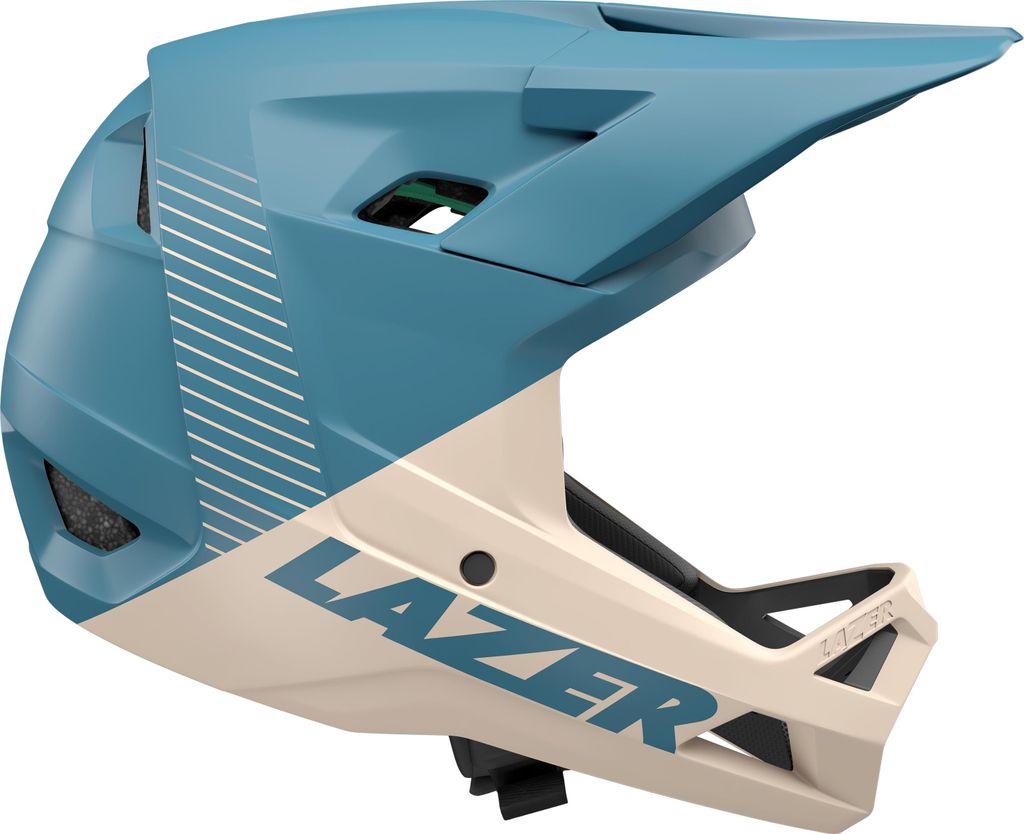 LAZER Full Face - Fahrradhelm Chase KinetiCore, beige-blau