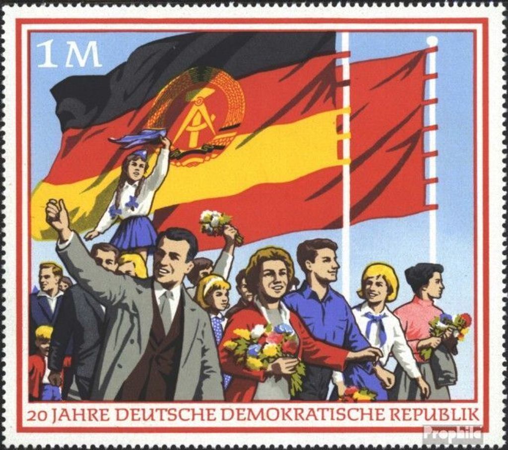 Briefmarken DDR 1969 Mi 1508 (kompl.Ausgabe) gestempelt 20 Jahre DDR (II) / Bl.29