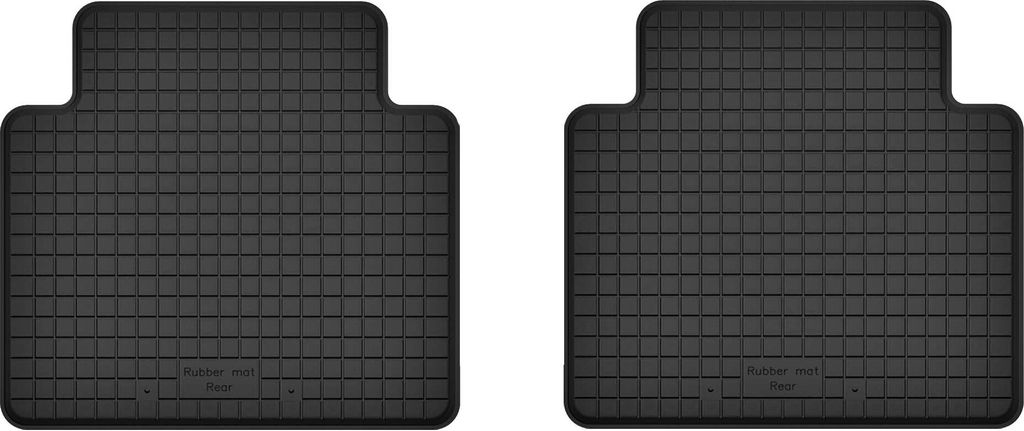 Gummifußmatten für hinten (2 Stück), universell für: Mercedes W221 S-Klasse Limousine lang (2005-2013)