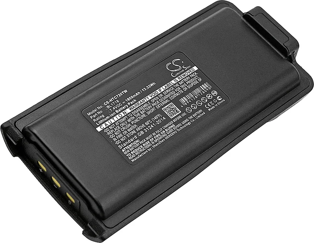 Batterie TECHTEK pour Tytera TC-720S et TC3000G remplace BL1718 Li-ion