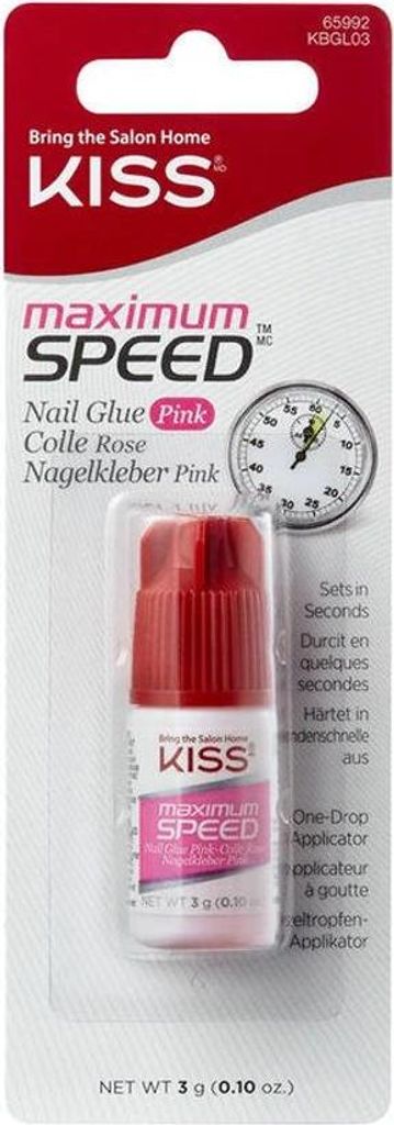 KISS | Nagelkleber, MAXIMUM SPEED PINK 3 g Produktbild 