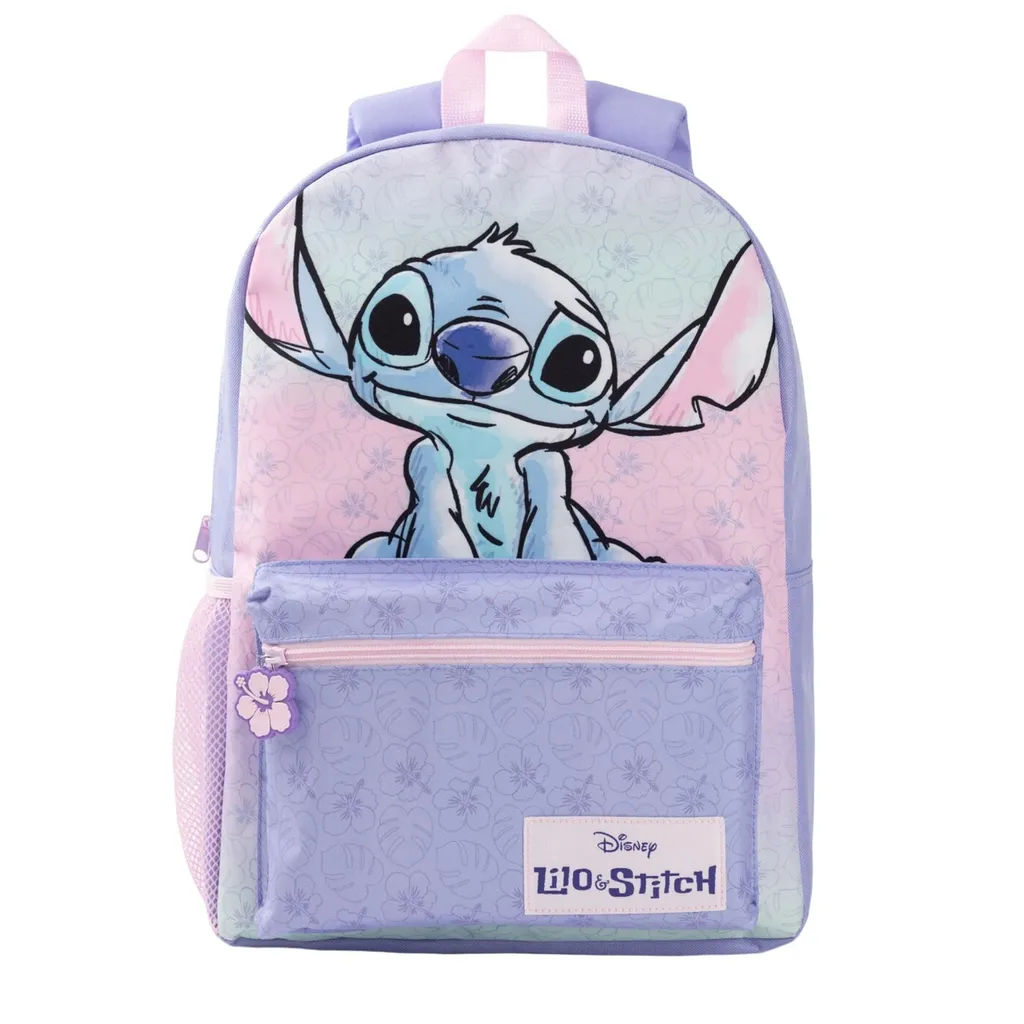 Sac à dos Stitch pour Sorties et École - Modèle Violet/Rose Taille Unique