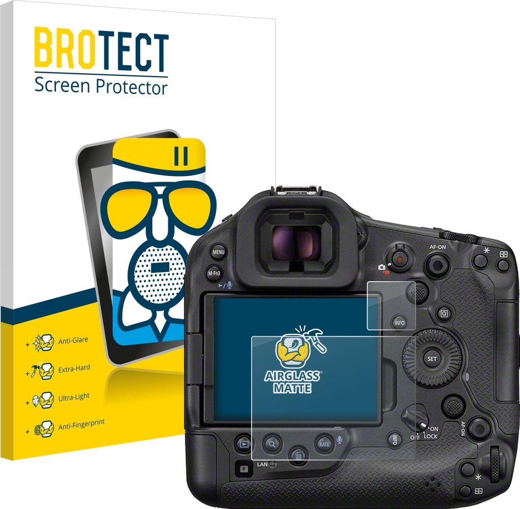 BROTECT Entspiegelungs Schutzglas für Canon EOS R1 Schutzfolie Panzer Folie Glas Display Schutz matt